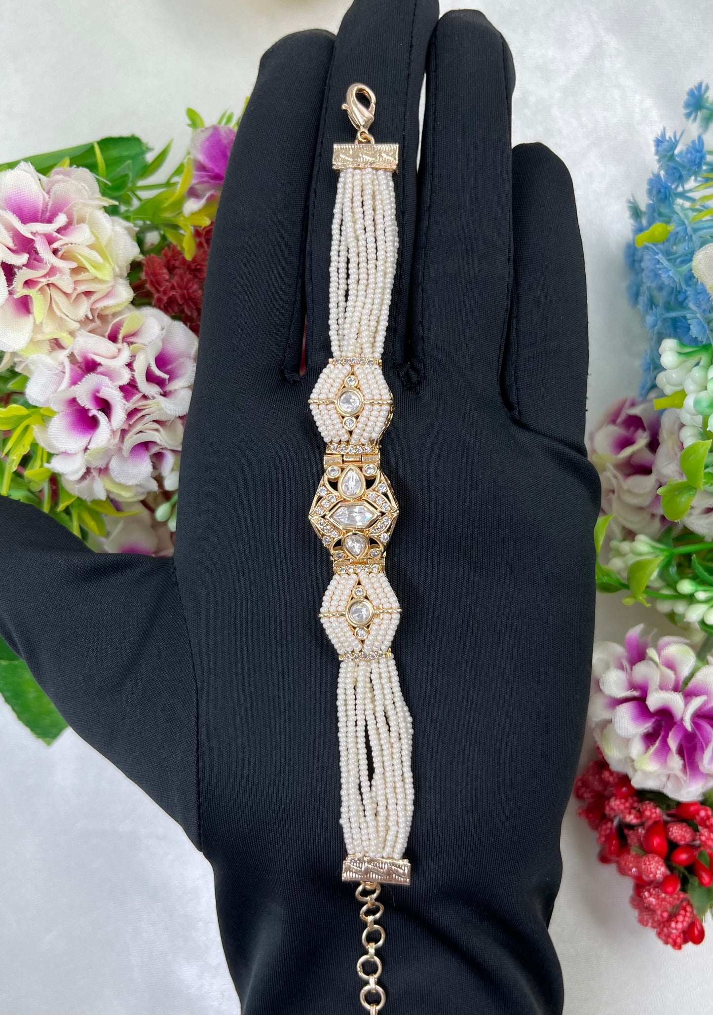 Rachna Moissanite Moti Bracelet