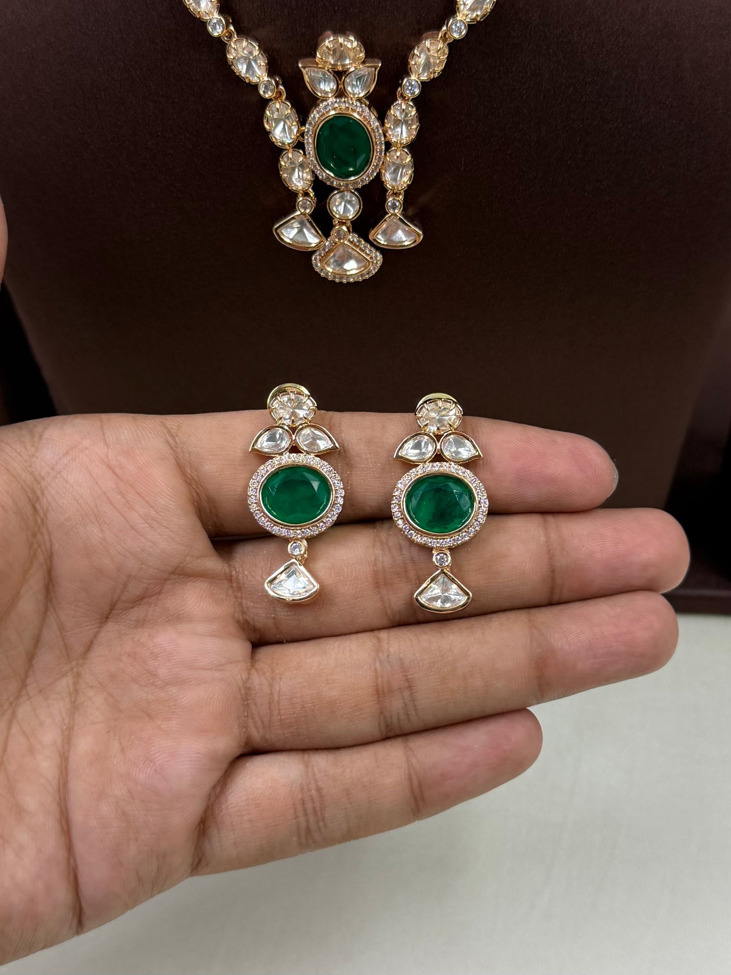 Smita Moissanite Necklace Set