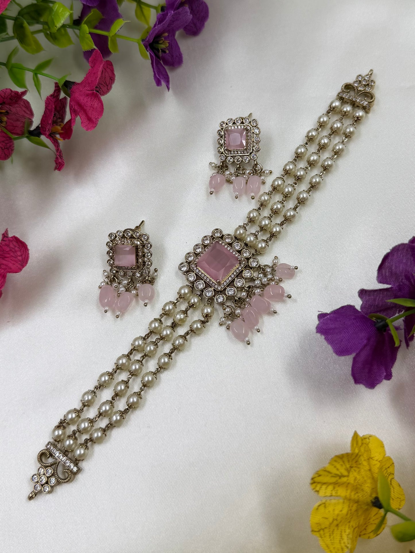 Shivani Victorian Traditional Choker Necklace