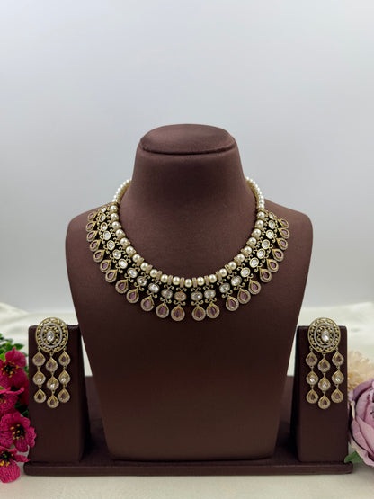 Nidhi Premium Victorian Necklace Set