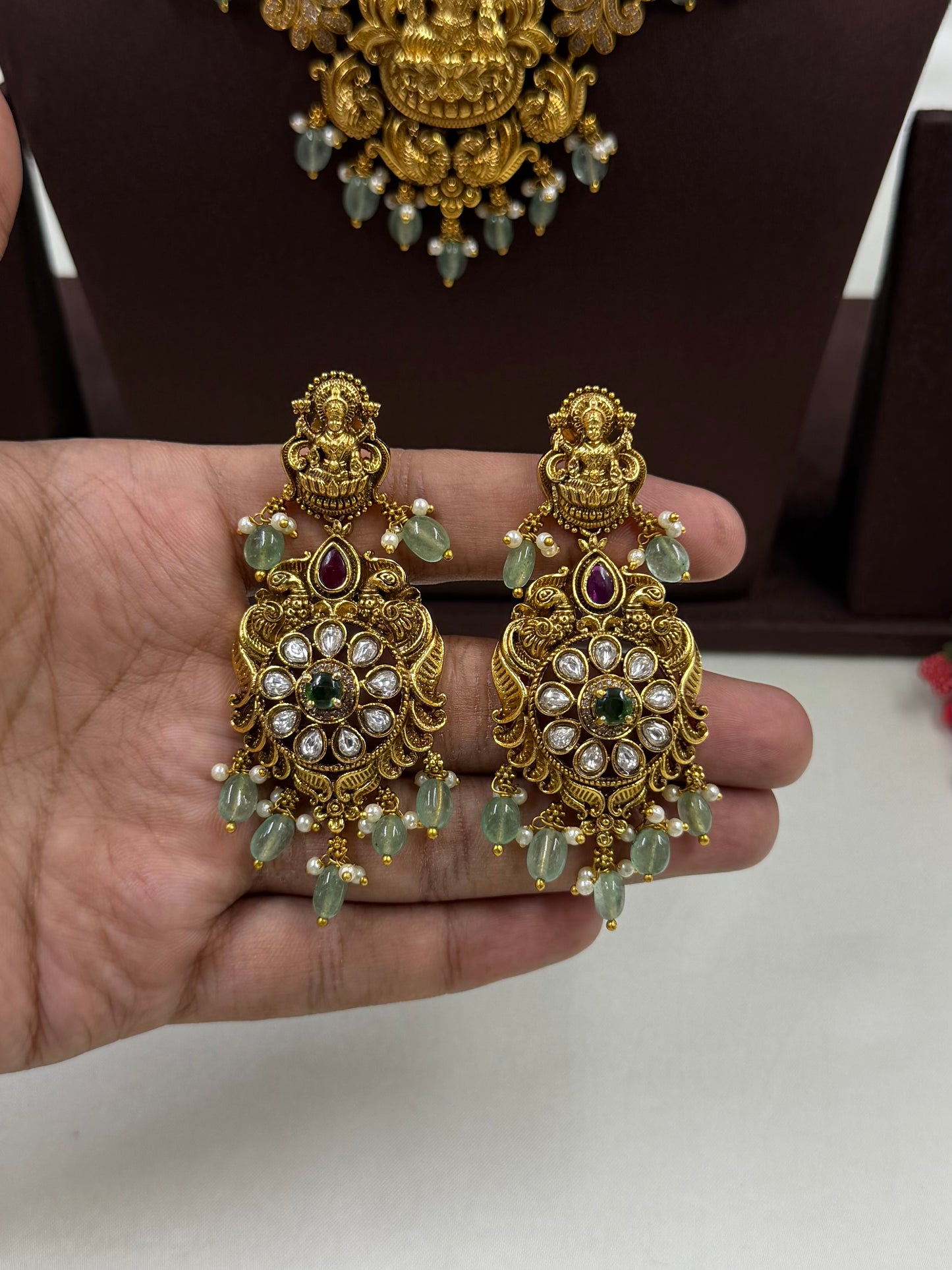 Trupti Premium South Indian Temple Necklace Set