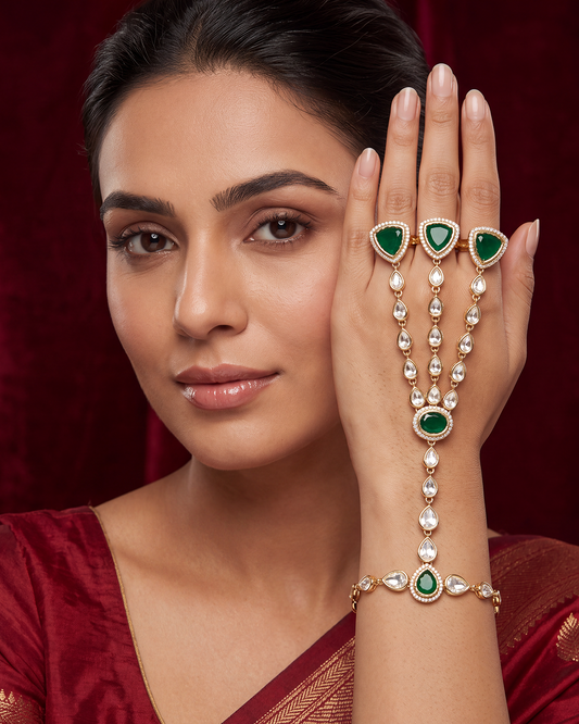 Yamini Moissanite Hath Panja (One Pis)