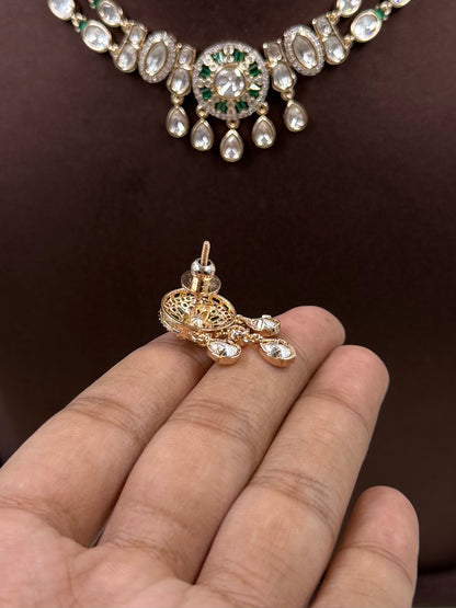 Diya Moissanite Delicate Necklace Set