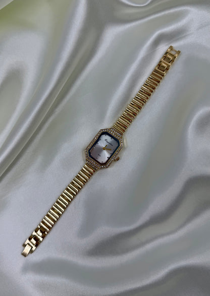 Vedanshi Gold Stainless Steel Watch (Adjustable)