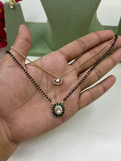 Black Beaded Double Layer Mangalsutra
