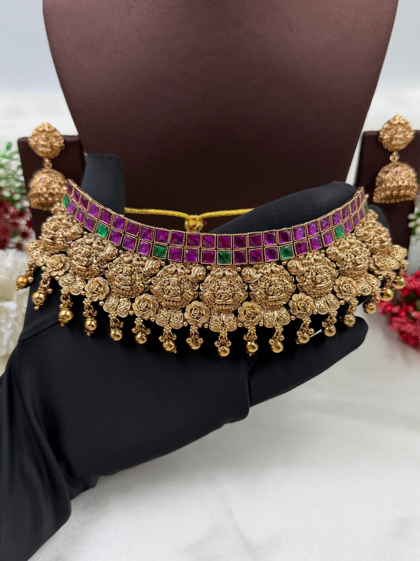 Karishma South Indian Choker Necklace Set
