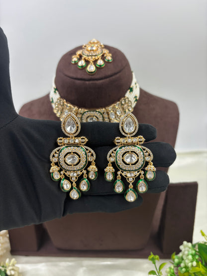 Zareen Jadau Moissanite Kundan Necklace