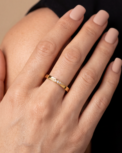 Octavia Anti-Tarnish Stainless Steel Ring