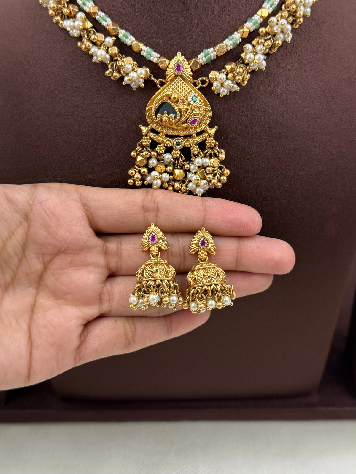 Pooja Premium Chorski Necklace Set