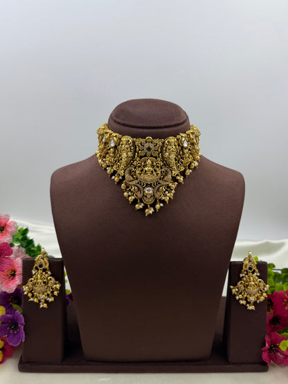 Yogita South Temple Choker Necklace Set