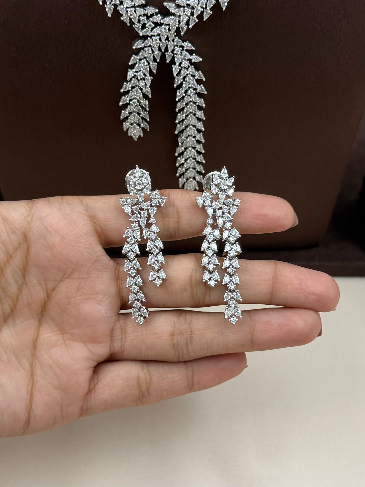 Harshita American Diamond Necklace Set