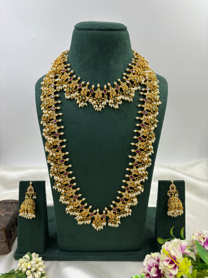 TRISHA TRADITIONAL GOLD PLATED COMBO SET