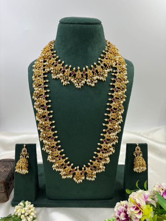 TRISHA TRADITIONAL GOLD PLATED COMBO SET