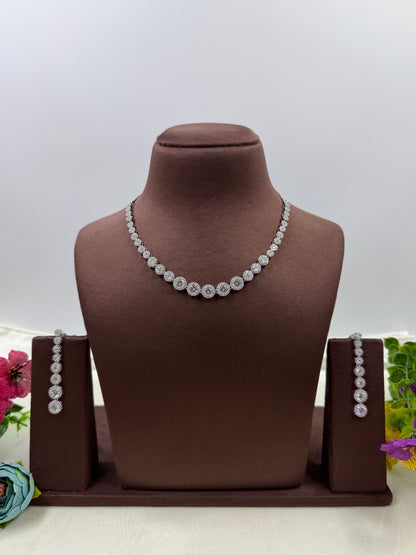 Mahi American Diamond Delicate Necklace
