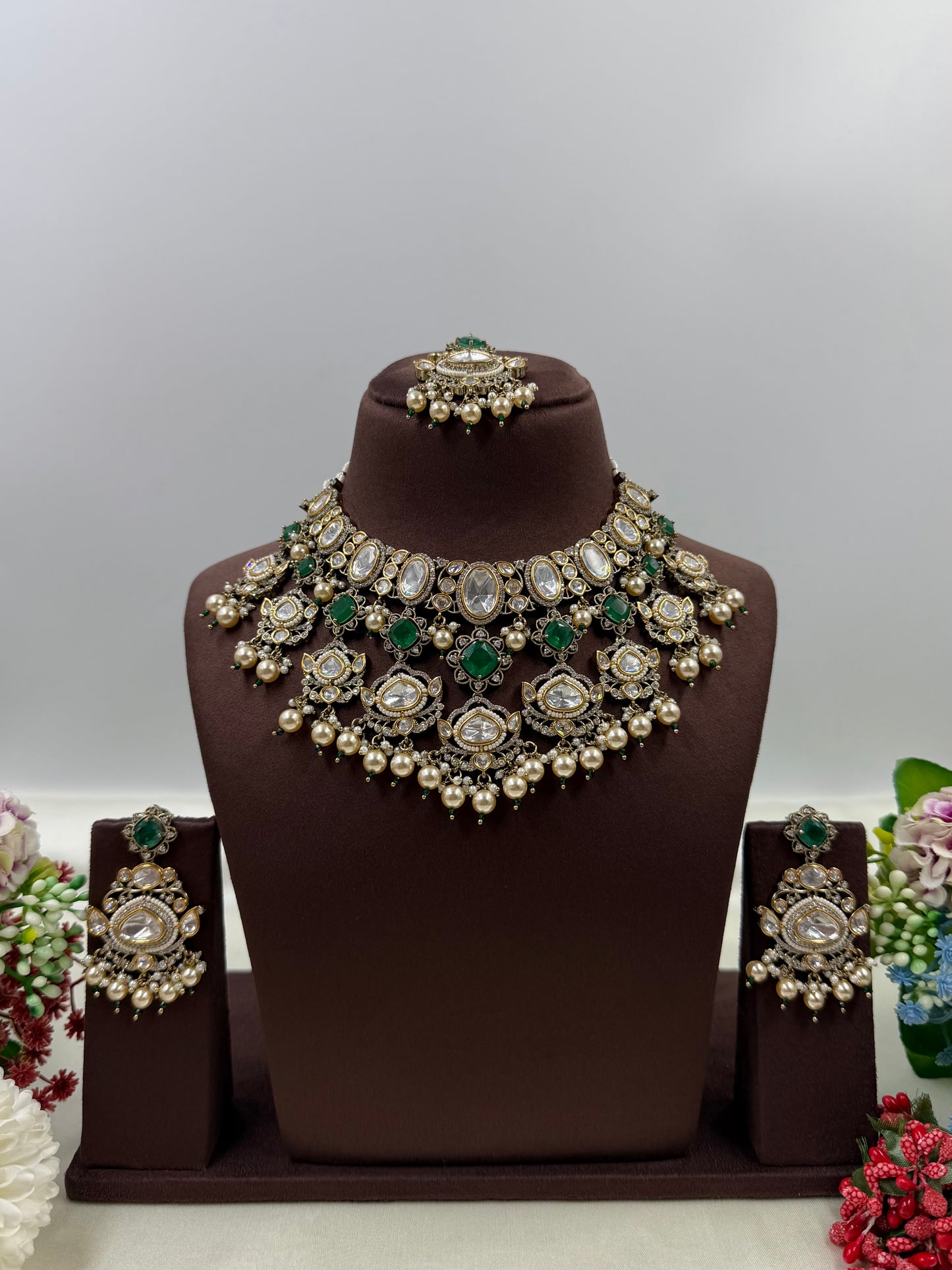 Tanisha Victorian Moissanite Necklace