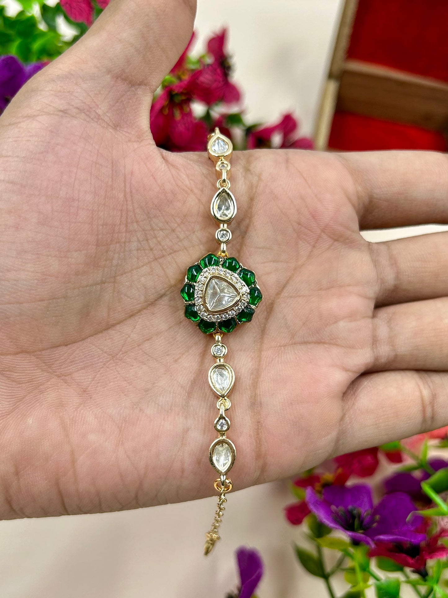 Swati Moissanite Bracelet (Adjustable)