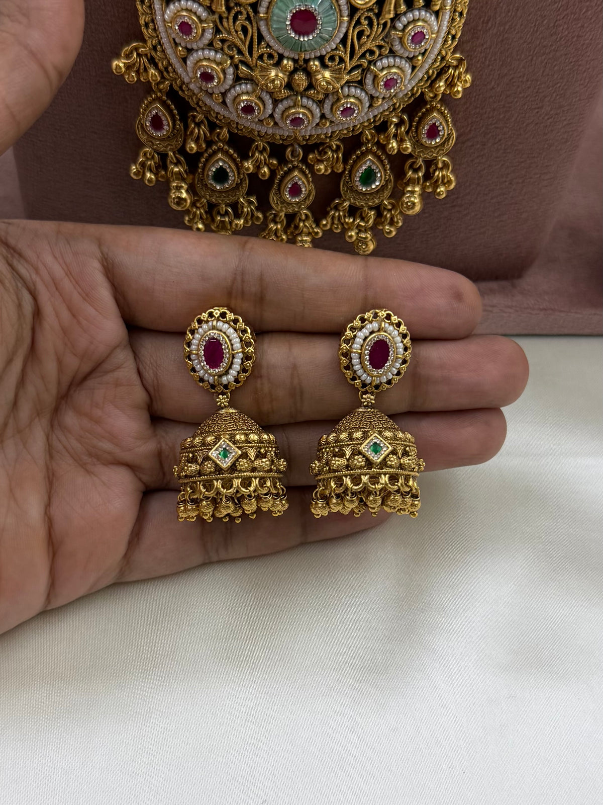 Pranali Heritage Chorski Combo Necklace Set