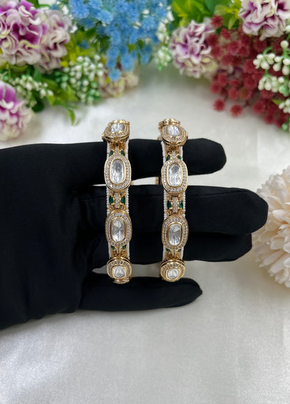 Malhara Premium Moissanite Bangles [Openable]