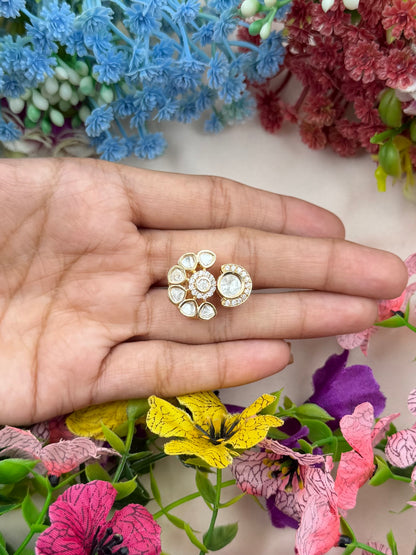 Aayushi Moissanite Ring (Adjustable)
