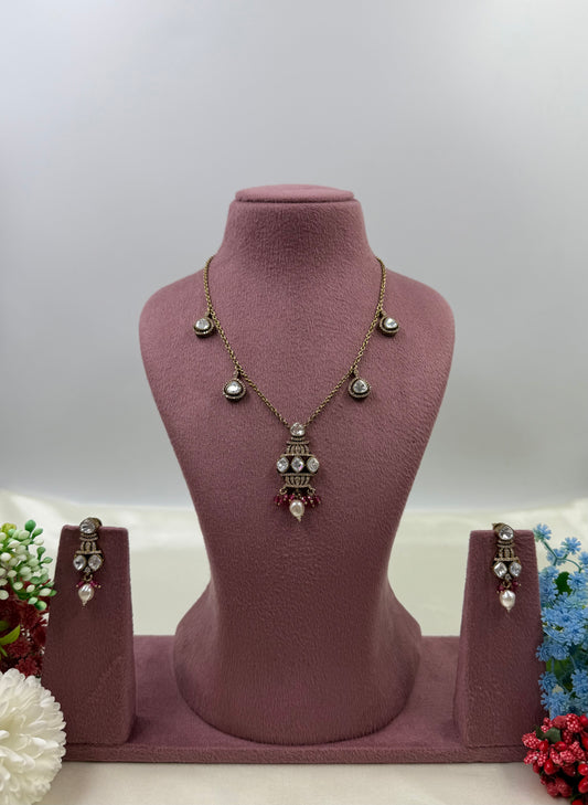 Kaira Victorian Chain Pendant Necklace