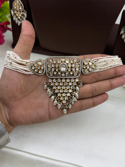 Sneha Victorian Choker Necklace Set