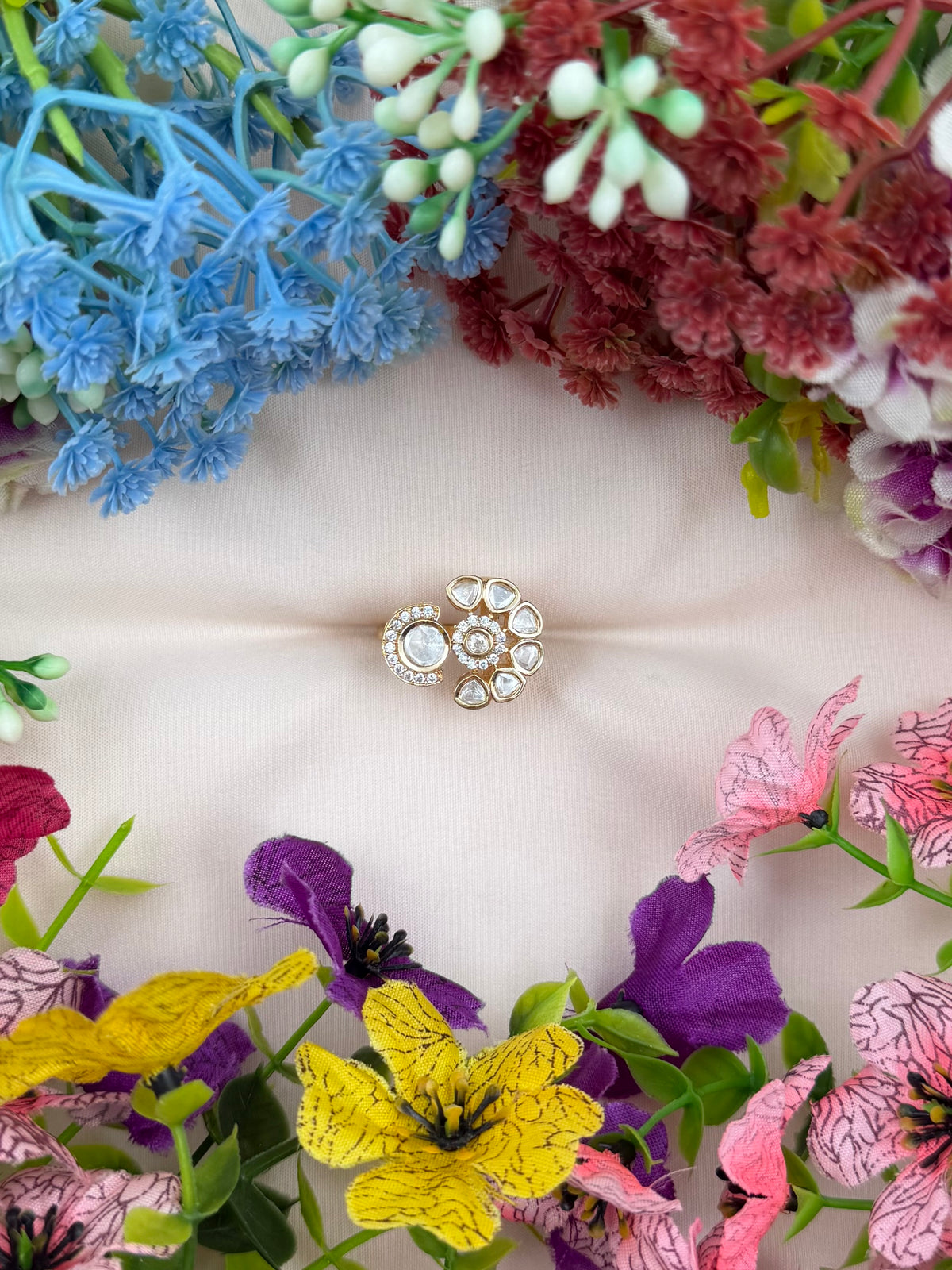 Aayushi Moissanite Ring (Adjustable)