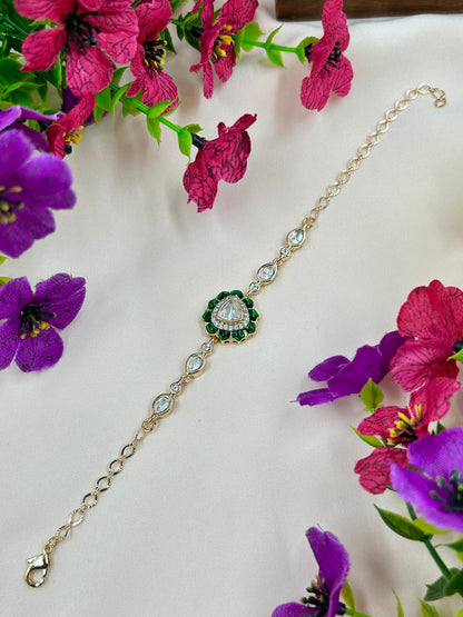 Swati Moissanite Bracelet (Adjustable)