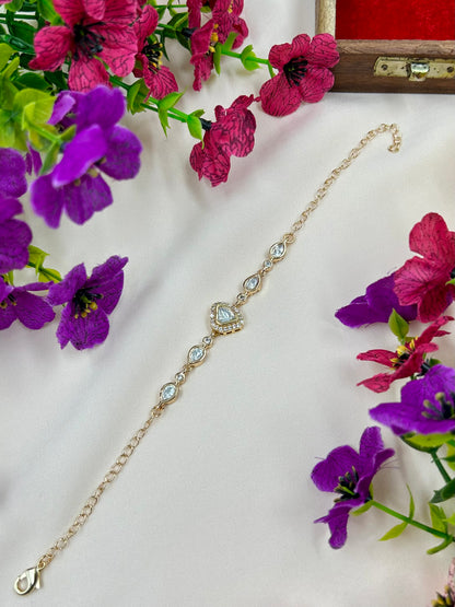 Yogita Moissanite Bracelet (Adjustable)