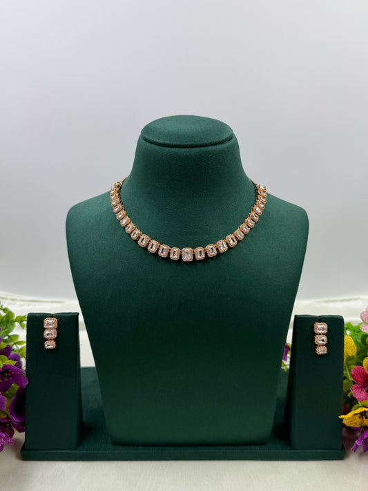 Rohini Rose Gold Necklace