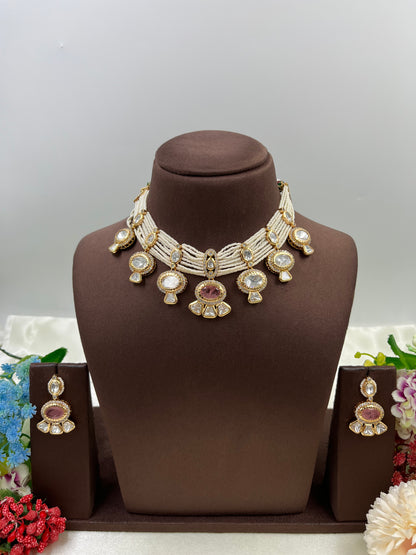 Sara Moissanite Moti Necklace