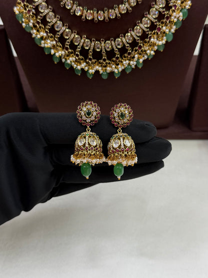 Shubhangi Victorian Premium Double Layer Necklace