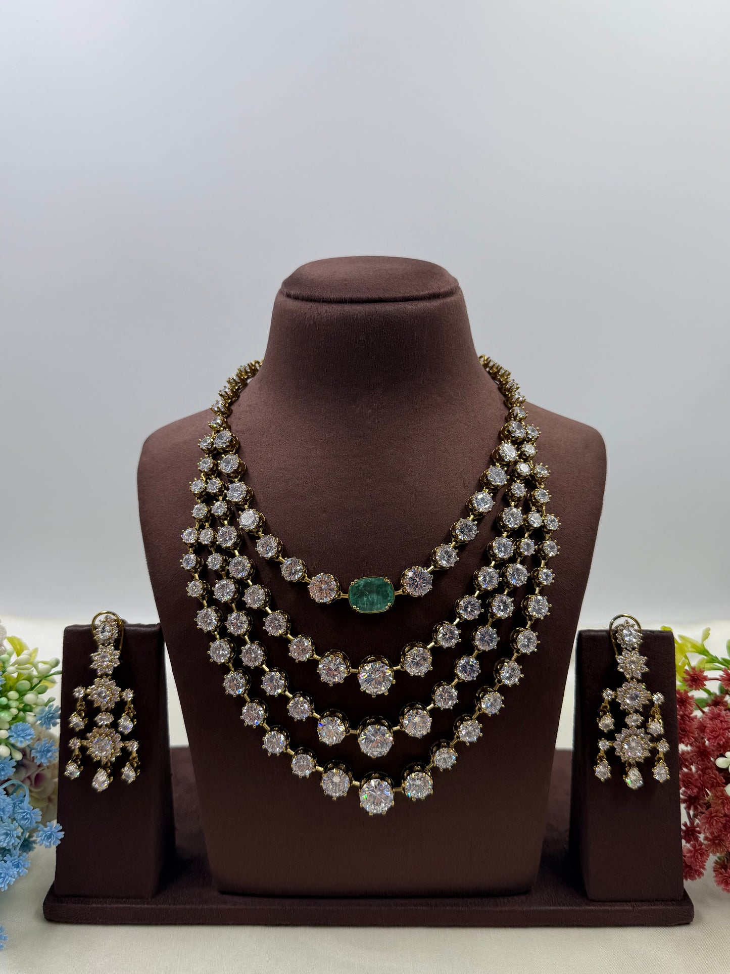 Isha Inspired Premium CZ Layer Necklace