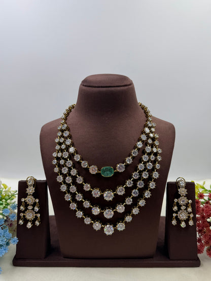 Isha Inspired Premium CZ Layer Necklace