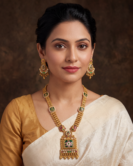 Devika Heritage Long Necklace Set