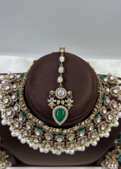 Hina Jaipuri Kundan Choker Necklace Set