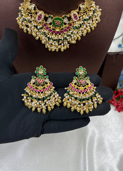 Prachi Pachi Kundan Necklace