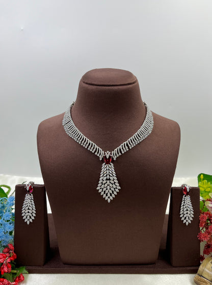 Rubina American Diamond Premium Necklace
