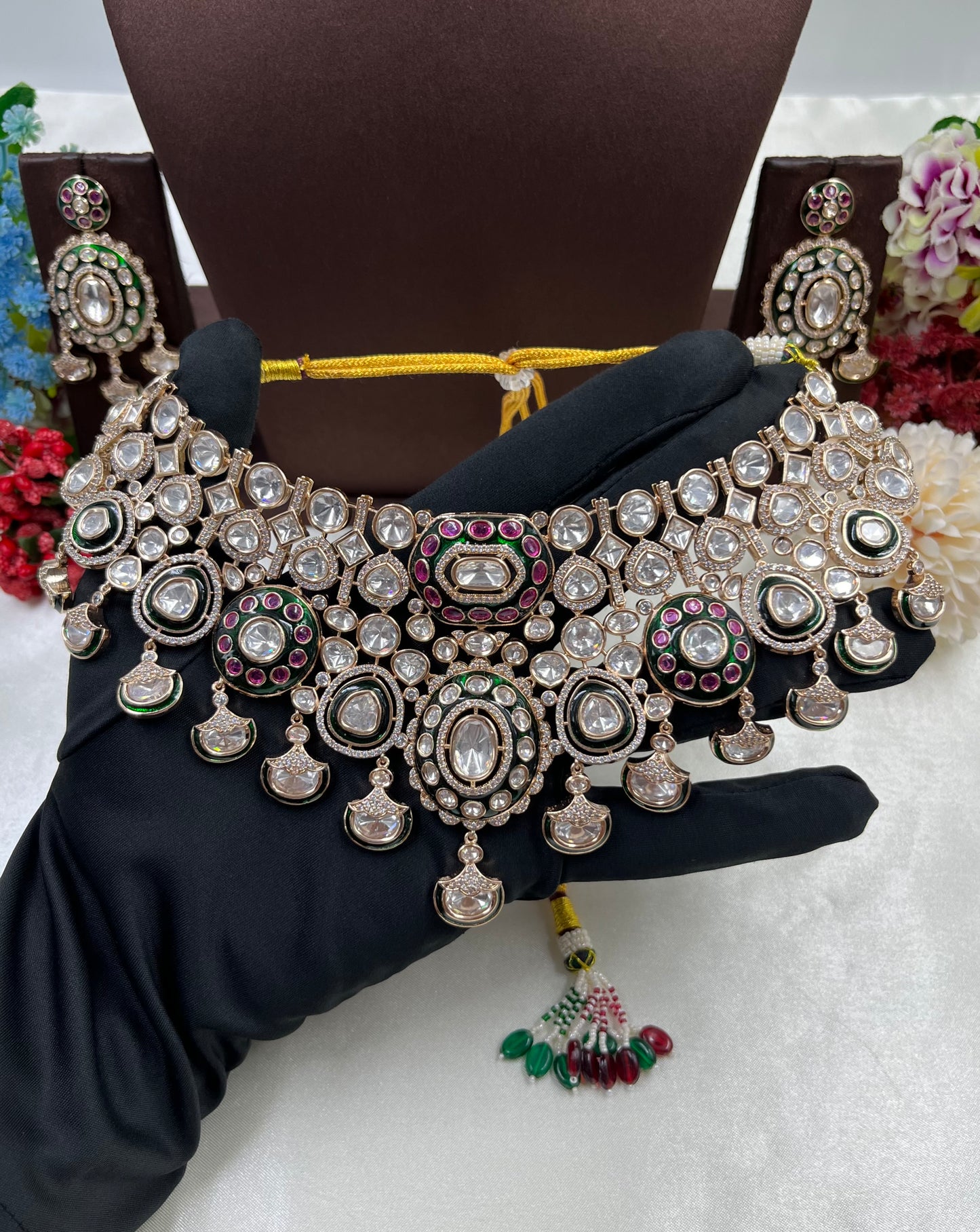 Savitri Moissanite Semi Bridal Set