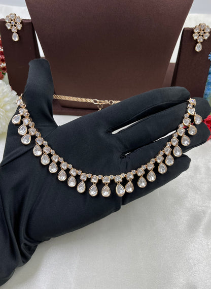 Fiza Moissanite Delicate Necklace