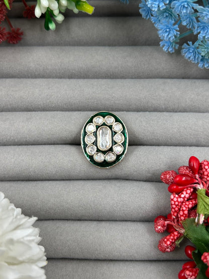 Alisha Moissanite Ring (Adjustable)