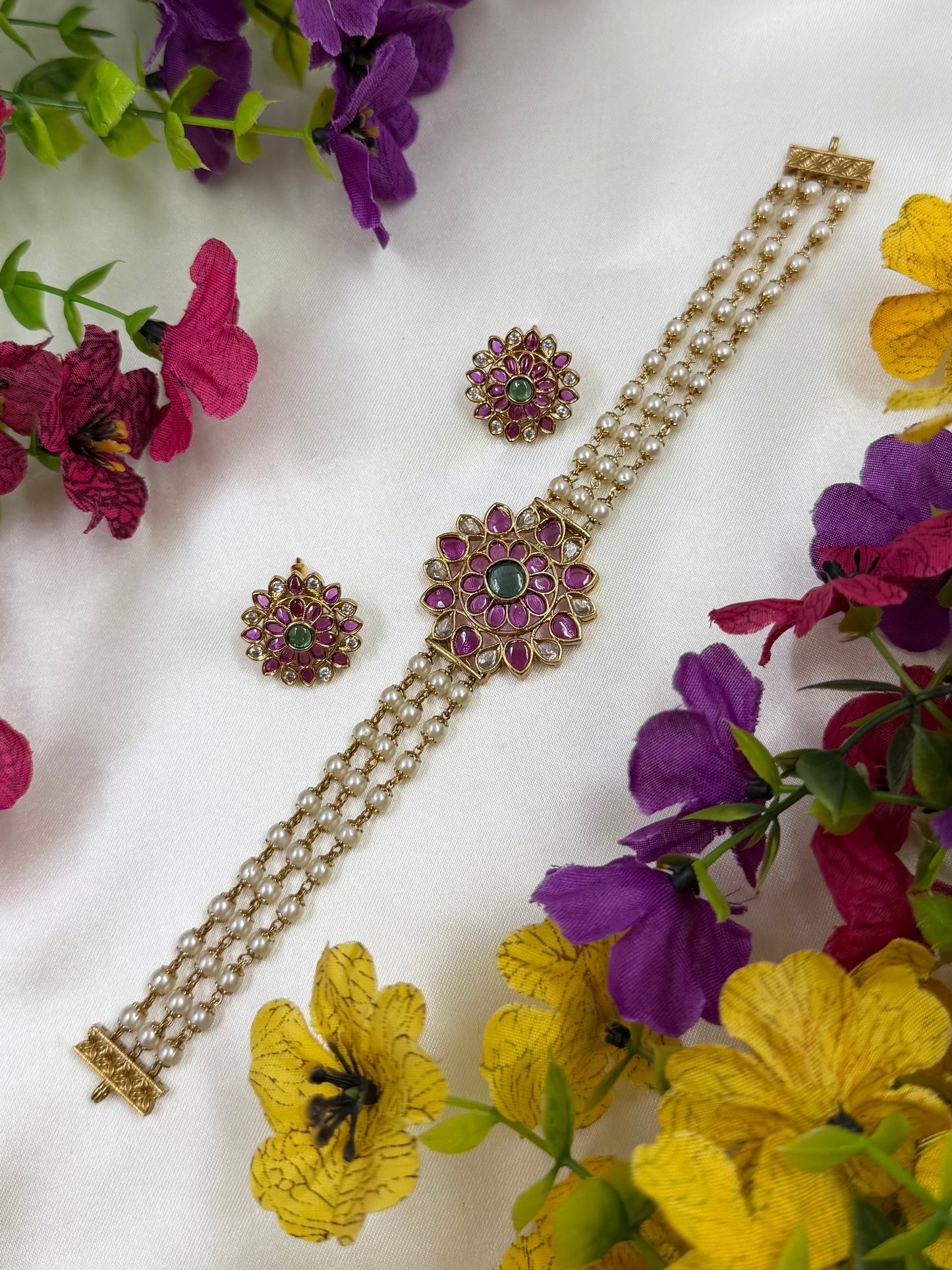 Janaki Victorian Traditional Choker Necklace