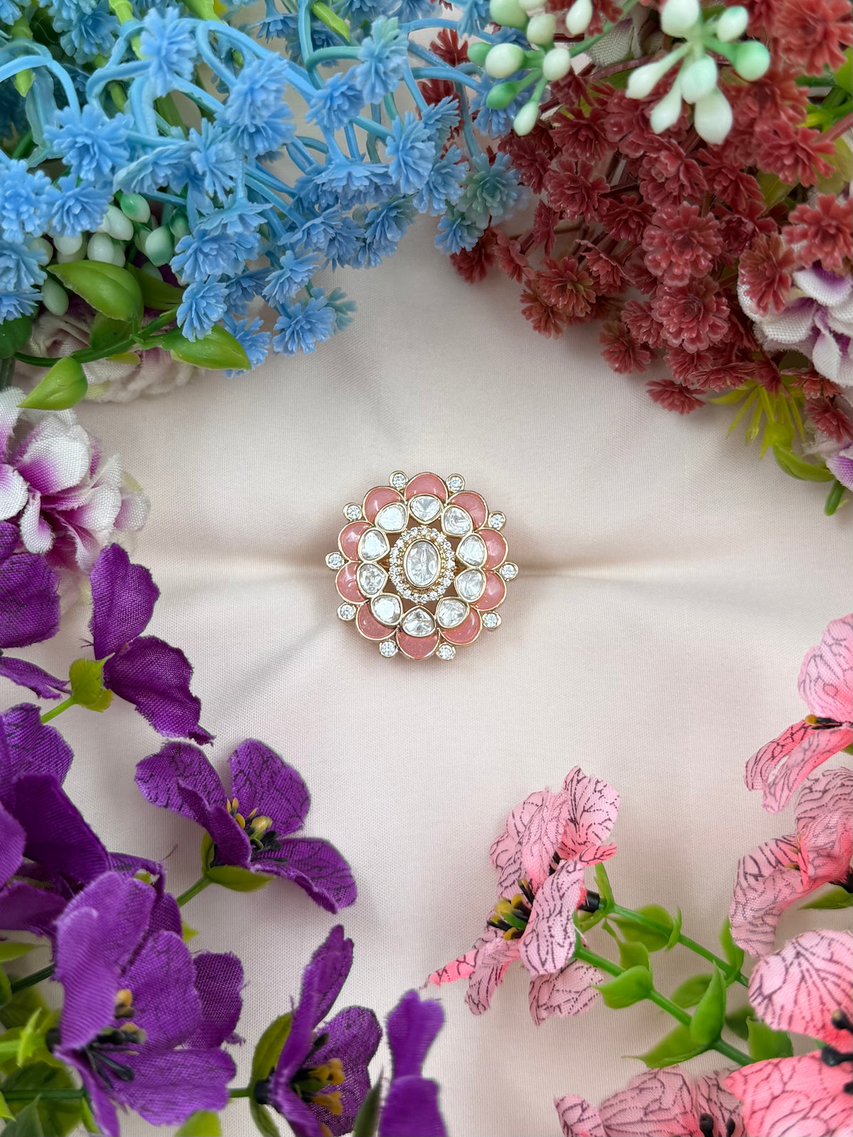 Rinky Moissanite Ring (Adjustable)