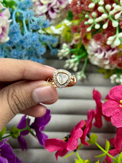 Jivana Moissanite Ring (Adjustable)