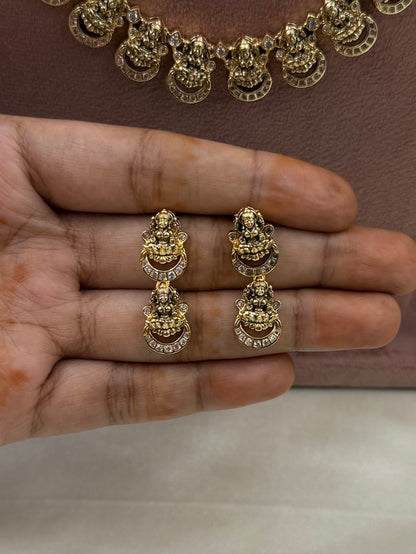 Sakshma South Temple Combo Necklace Set