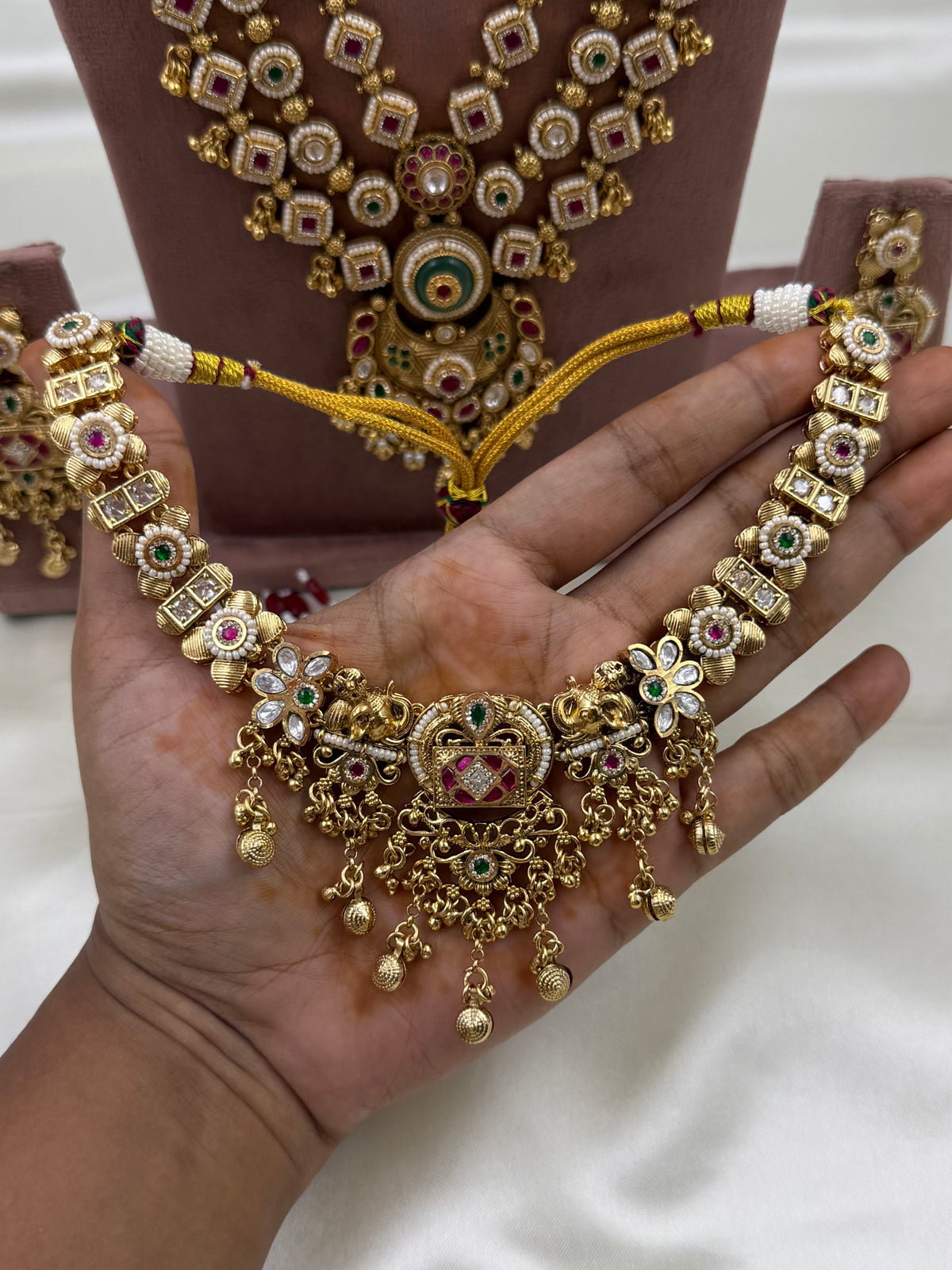 Nitya Heritage Chorski Combo Necklace Set