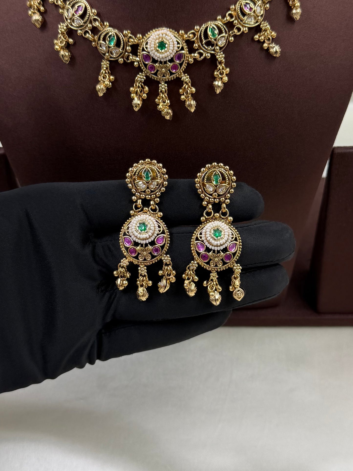 Nalini Heritage Delicate Necklace Set