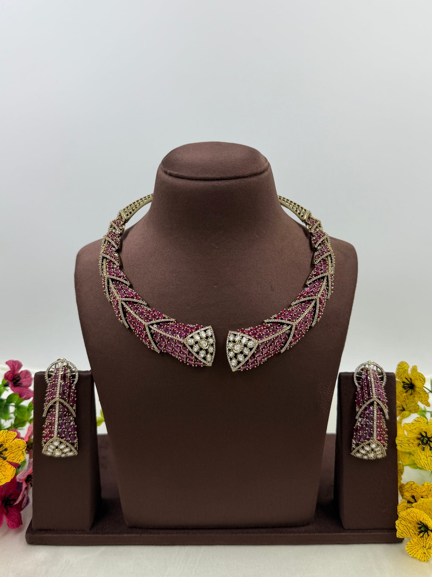 Jhanvi Victorian Jaipuri Hasli Set