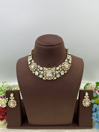 Rivaayat Royal Premium Moissanite Kundan Necklace