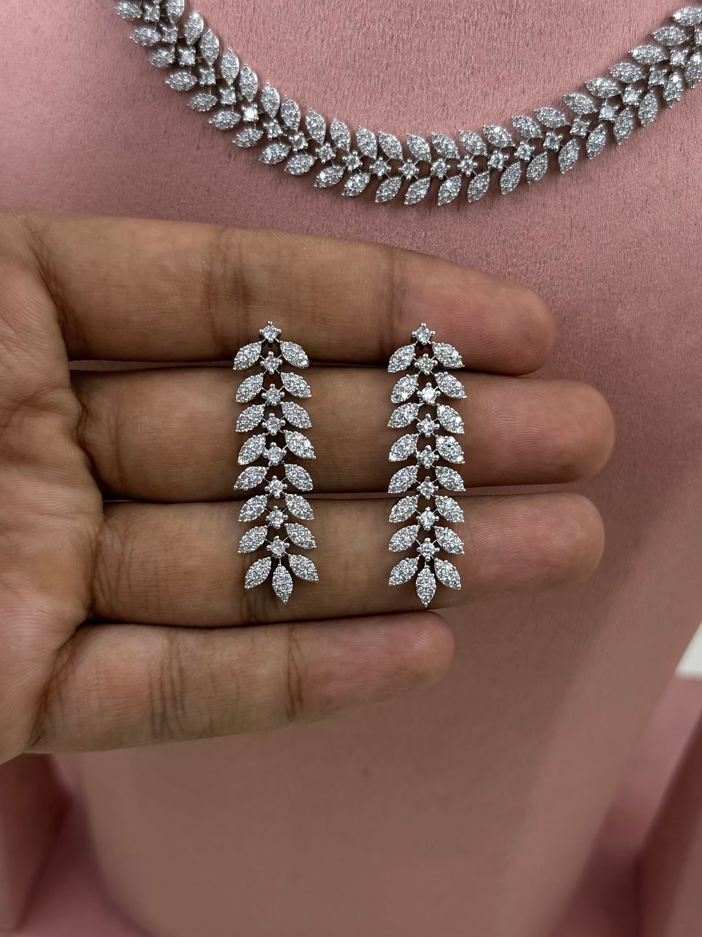 Hansika American Diamond Necklace Set