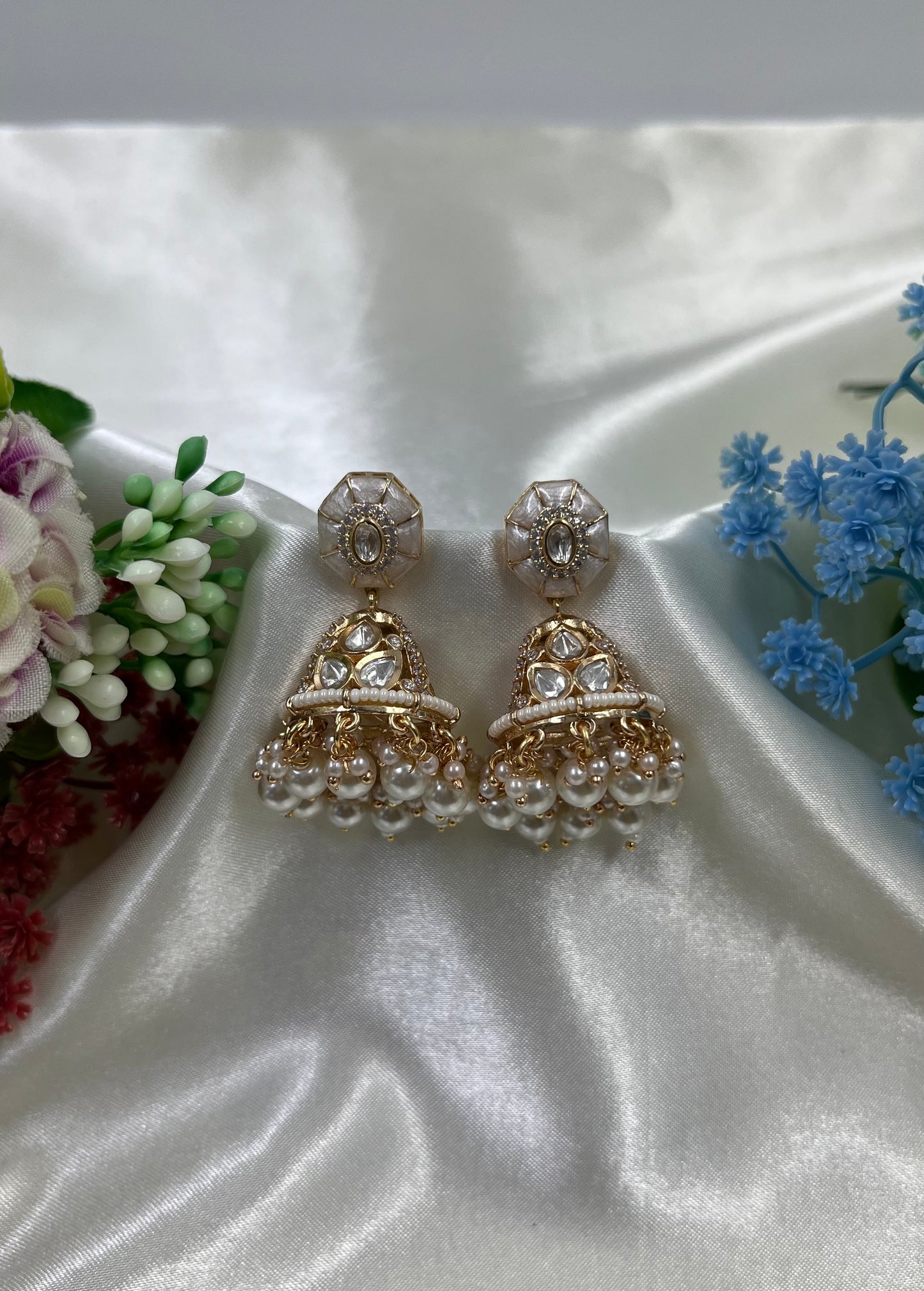 Purva Moissanite Jumka